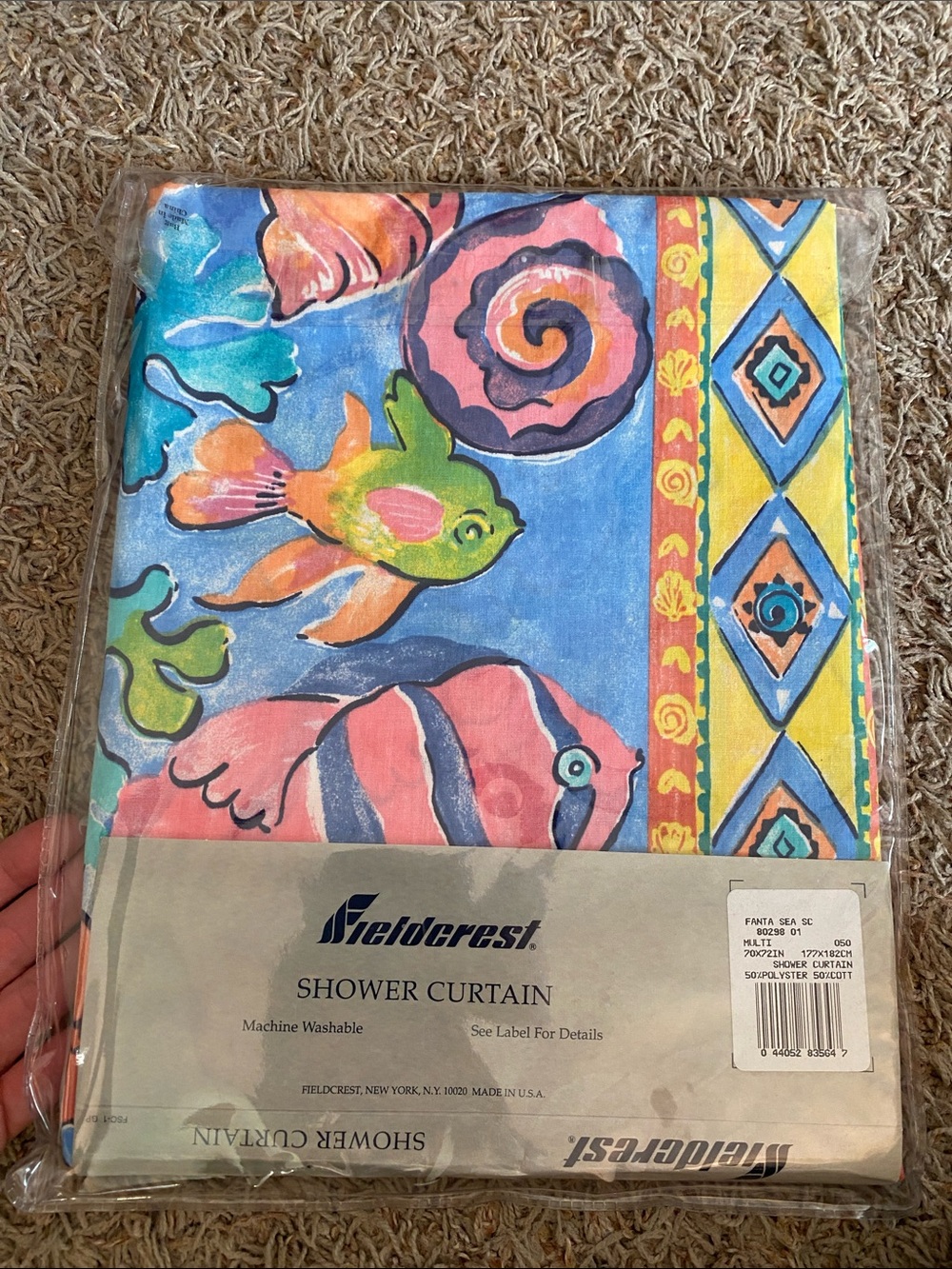 Fieldcrest shower curtain 72x72